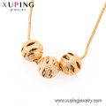 44160 xuping 18k gold necklace models vogue top grade three ball shape wholesale pendant necklace